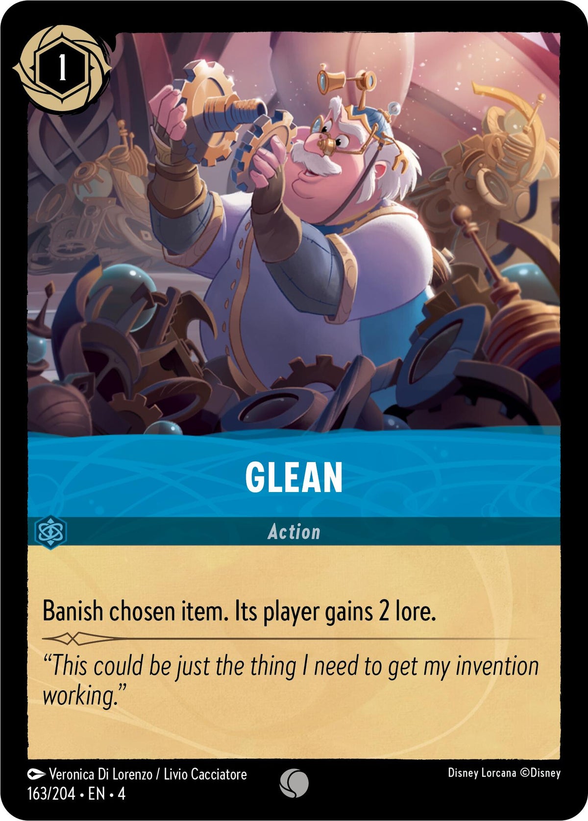 Glean (163/204) [Ursula's Return] - Disney - Card Brawlers | Quebec | Canada |
