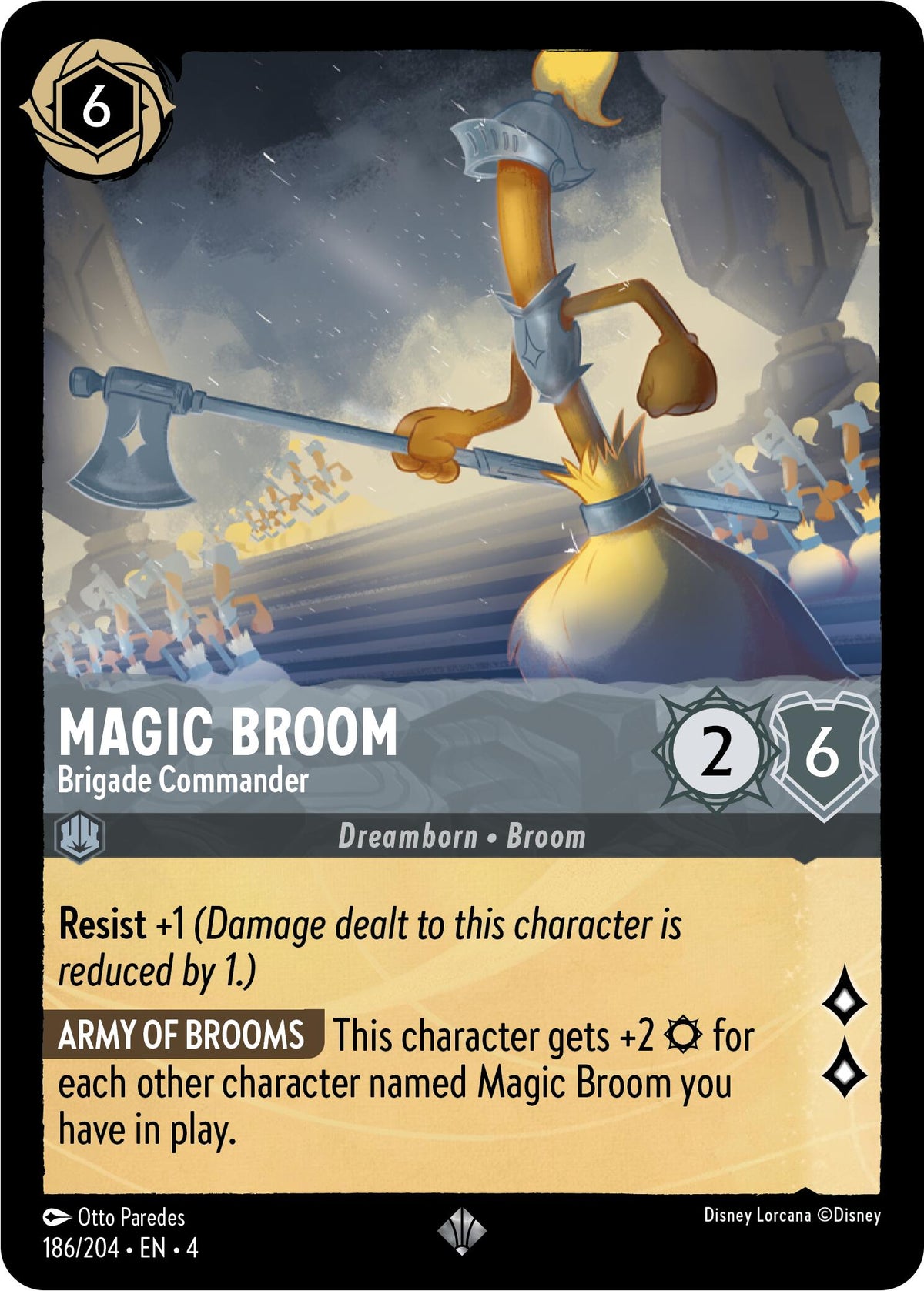 Magic Broom - Brigade Commander (186/204) [Ursula's Return] - Disney - Card Brawlers | Quebec | Canada |