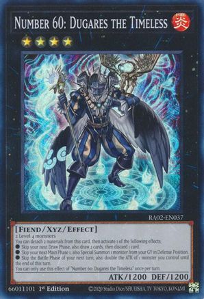 Number 60: Dugares the Timeless [RA02-EN037] Super Rare - Yu-Gi-Oh! - Card Brawlers | Quebec | Canada |