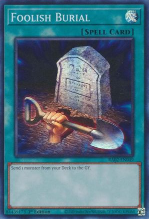 Foolish Burial [RA02-EN049] Super Rare - Yu-Gi-Oh! - Card Brawlers | Quebec | Canada |