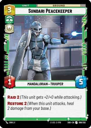 Sundari Peacekeeper (098/262) (098/262) [Shadows of the Galaxy] - Fantasy Flight Games - Card Brawlers | Quebec | Canada |