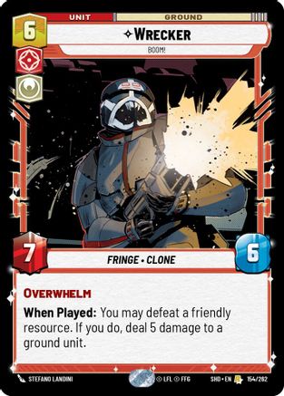 Wrecker - Boom! (154/262) (154/262) [Shadows of the Galaxy] - Fantasy Flight Games - Card Brawlers | Quebec | Canada |