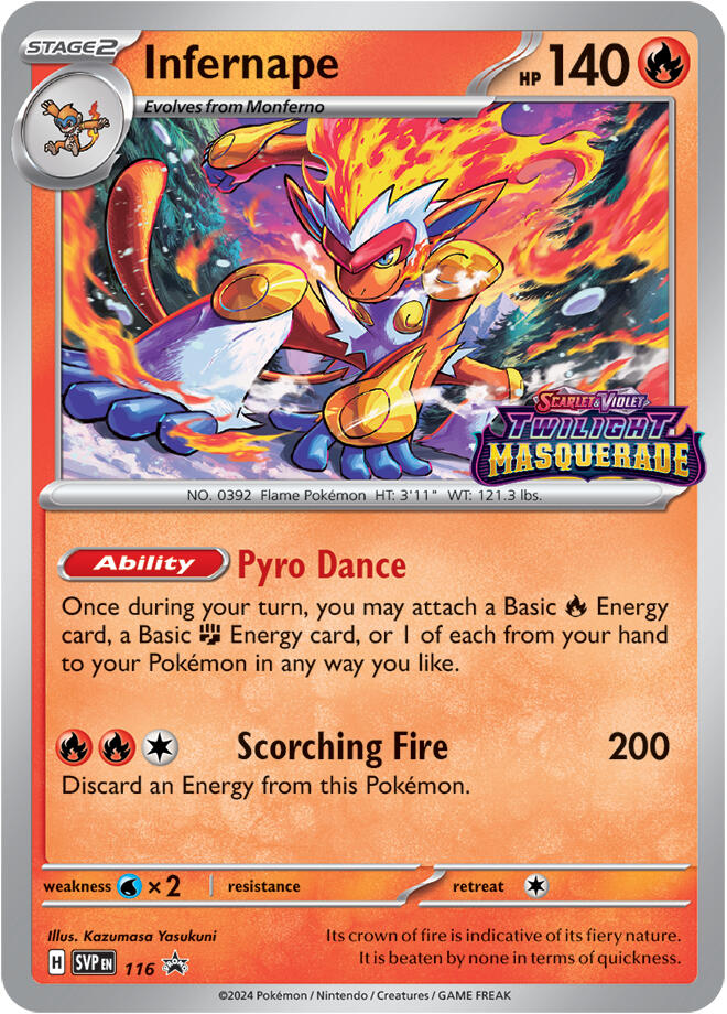Infernape (116) [Scarlet & Violet: Black Star Promos] - Pokémon - Card Brawlers | Quebec | Canada |