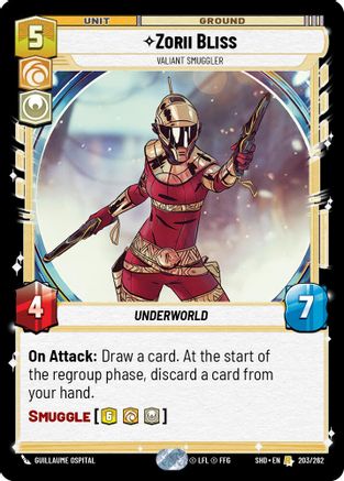 Zorii Bliss - Valiant Smuggler (203/262) (203/262) [Shadows of the Galaxy] - Fantasy Flight Games - Card Brawlers | Quebec | Canada |
