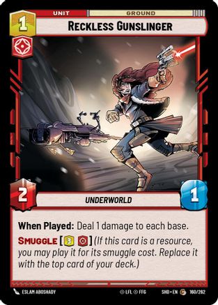 Reckless Gunslinger (160/262) (160/262) [Shadows of the Galaxy] - Fantasy Flight Games - Card Brawlers | Quebec | Canada |