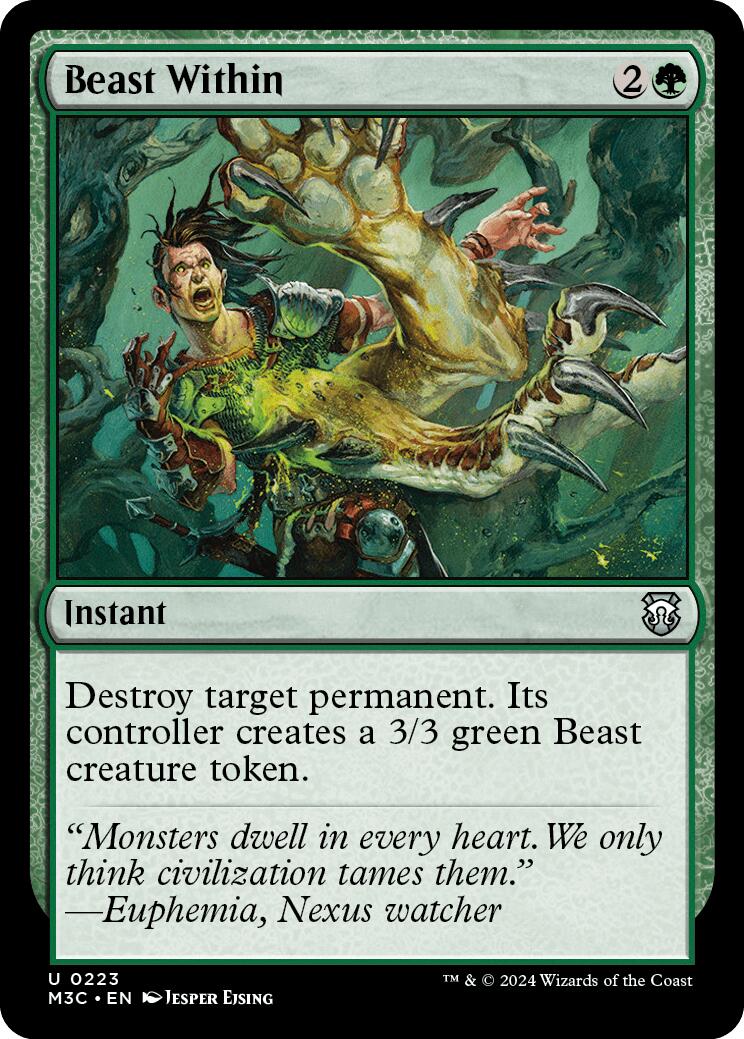 Beast Within [Modern Horizons 3 Commander] - Magic: The Gathering - Card Brawlers | Quebec | Canada |