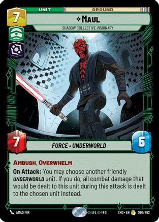 Maul - Shadow Collective Visionary (090/262) (090/262) [Shadows of the Galaxy] - Fantasy Flight Games - Card Brawlers | Quebec | Canada |