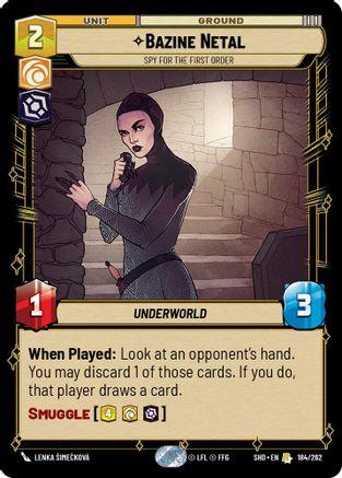 Bazine Netal - Spy for the First Order (184/262) (184/262) [Shadows of the Galaxy] - Fantasy Flight Games - Card Brawlers | Quebec | Canada |
