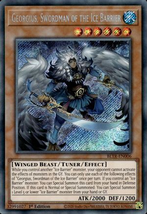 Georgius, Swordman of the Ice Barrier [BLTR-EN006] Secret Rare - Yu-Gi-Oh! - Card Brawlers | Quebec | Canada |