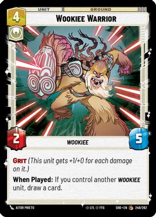 Wookiee Warrior (249/262) (249/262) [Shadows of the Galaxy] - Fantasy Flight Games - Card Brawlers | Quebec | Canada |
