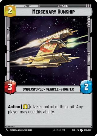 Mercenary Gunship (256/262) (256/262) [Shadows of the Galaxy] - Fantasy Flight Games - Card Brawlers | Quebec | Canada |