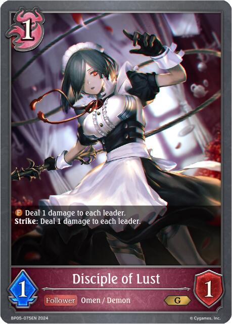 Disciple of Lust (BP05-075EN) [Omens Eternal] - Bushiroad - Card Brawlers | Quebec | Canada |