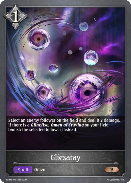 Gliesaray - P54 (Foil) (BP05-P54EN) [Omens Eternal] - Bushiroad - Card Brawlers | Quebec | Canada |