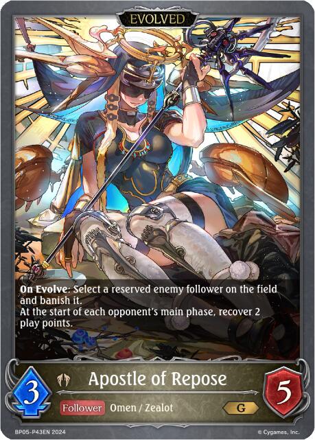 Apostle of Repose (Evolved) - P43 (Foil) (BP05-P43EN) [Omens Eternal] - Bushiroad - Card Brawlers | Quebec | Canada |