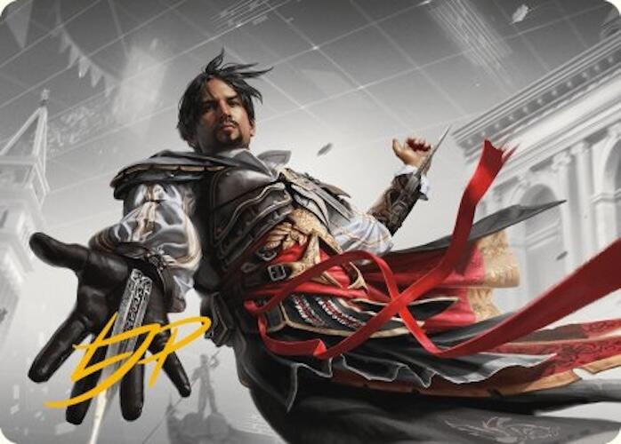 Ezio Auditore da Firenze Art Card (Gold-Stamped Signature) [Assassin's Creed Art Series] - Magic: The Gathering - Card Brawlers | Quebec | Canada |
