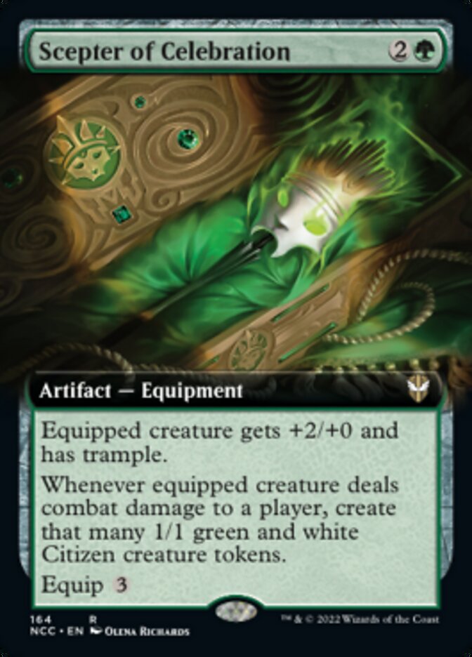 Scepter of Celebration (Extended Art) [Streets of New Capenna Commander] - Magic: The Gathering - Card Brawlers | Quebec | Canada |