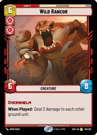 Wild Rancor (158/262) (158/262) [Shadows of the Galaxy] - Fantasy Flight Games - Card Brawlers | Quebec | Canada |