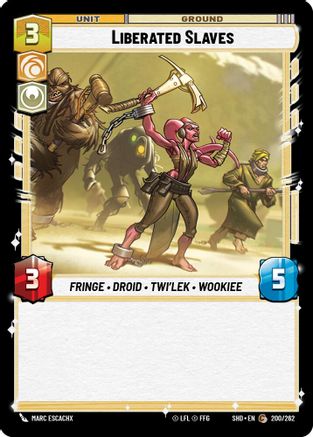Liberated Slaves (200/262) (200/262) [Shadows of the Galaxy] - Fantasy Flight Games - Card Brawlers | Quebec | Canada |