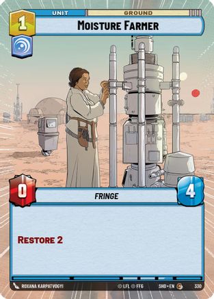 Moisture Farmer (330) (Hyperspace) (330) [Shadows of the Galaxy] - Fantasy Flight Games - Card Brawlers | Quebec | Canada |