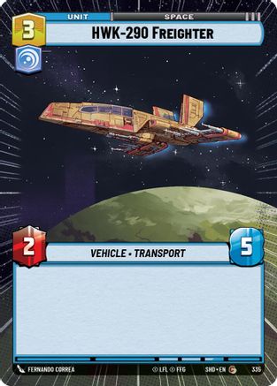 HWK-290 Freighter (335) (Hyperspace) (335) [Shadows of the Galaxy] - Fantasy Flight Games - Card Brawlers | Quebec | Canada |