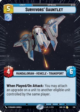 Survivors' Gauntlet (338) (Hyperspace) (338) [Shadows of the Galaxy] - Fantasy Flight Games - Card Brawlers | Quebec | Canada |