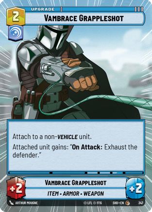 Vambrace Grappleshot (347) (Hyperspace) (347) [Shadows of the Galaxy] - Fantasy Flight Games - Card Brawlers | Quebec | Canada |