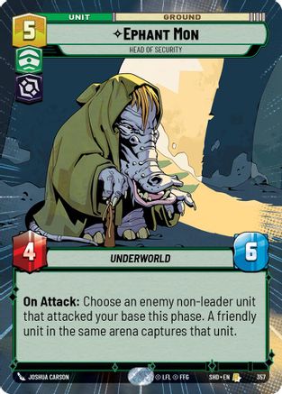 Ephant Mon - Head of Security (357) (Hyperspace) (357) [Shadows of the Galaxy] - Fantasy Flight Games - Card Brawlers | Quebec | Canada |