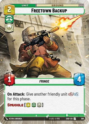 Freetown Backup (366) (Hyperspace) (366) [Shadows of the Galaxy] - Fantasy Flight Games - Card Brawlers | Quebec | Canada |