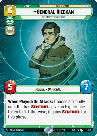 General Rieekan - Defensive Strategist (372) (Hyperspace) (372) [Shadows of the Galaxy] - Fantasy Flight Games - Card Brawlers | Quebec | Canada |