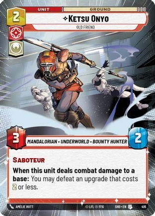 Ketsu Onyo - Old Friend (416) (Hyperspace) (416) [Shadows of the Galaxy] - Fantasy Flight Games - Card Brawlers | Quebec | Canada |