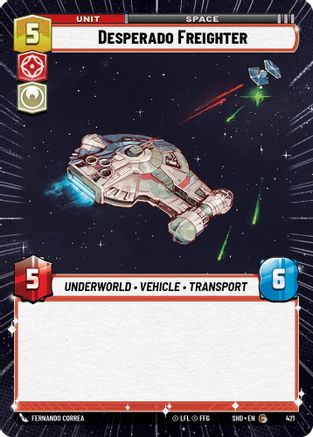 Desperado Freighter (421) (Hyperspace) (421) [Shadows of the Galaxy] - Fantasy Flight Games - Card Brawlers | Quebec | Canada |