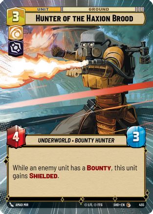 Hunter of the Haxion Brood (455) (Hyperspace) (455) [Shadows of the Galaxy] - Fantasy Flight Games - Card Brawlers | Quebec | Canada |