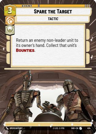 Spare the Target (474) (Hyperspace) (474) [Shadows of the Galaxy] - Fantasy Flight Games - Card Brawlers | Quebec | Canada |