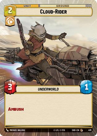 Cloud-Rider (478) (Hyperspace) (478) [Shadows of the Galaxy] - Fantasy Flight Games - Card Brawlers | Quebec | Canada |