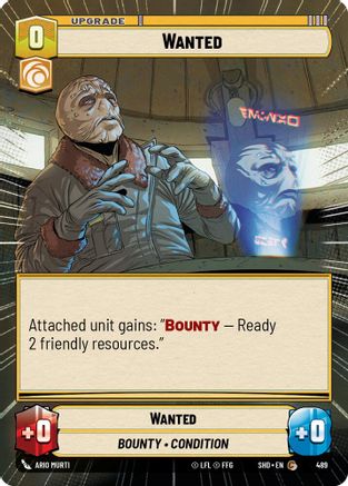 Wanted (489) (Hyperspace) (489) [Shadows of the Galaxy] - Fantasy Flight Games - Card Brawlers | Quebec | Canada |