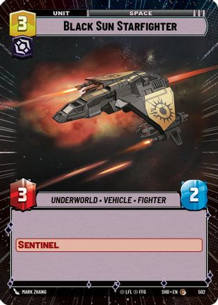 Black Sun Starfighter (502) (Hyperspace) (502) [Shadows of the Galaxy] - Fantasy Flight Games - Card Brawlers | Quebec | Canada |