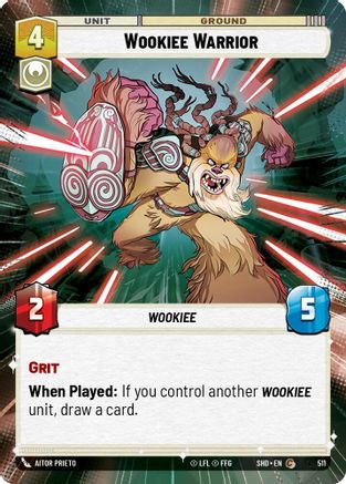Wookiee Warrior (511) (Hyperspace) (511) [Shadows of the Galaxy] - Fantasy Flight Games - Card Brawlers | Quebec | Canada |