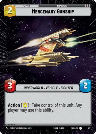 Mercenary Gunship (517) (Hyperspace) (517) [Shadows of the Galaxy] - Fantasy Flight Games - Card Brawlers | Quebec | Canada |