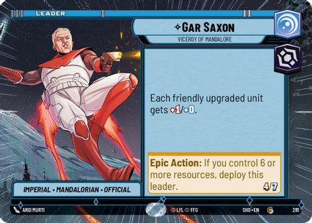 Gar Saxon - Viceroy of Mandalore (281) (Hyperspace) (281) [Shadows of the Galaxy] - Fantasy Flight Games - Card Brawlers | Quebec | Canada |