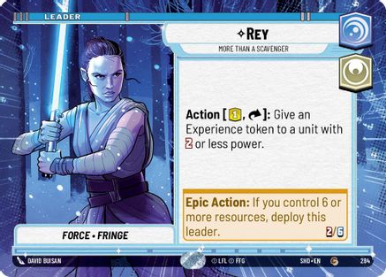 Rey - More Than a Scavenger (284) (Hyperspace) (284) [Shadows of the Galaxy] - Fantasy Flight Games - Card Brawlers | Quebec | Canada |