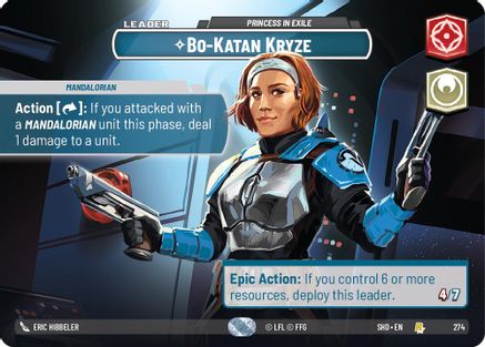 Bo-Katan Kryze - Princess in Exile (274) (Showcase) (274) [Shadows of the Galaxy] - Fantasy Flight Games - Card Brawlers | Quebec | Canada |