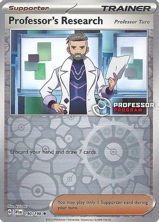 Professor's Research (190/198) - Reverse Holofoil [Professor Program Promos]