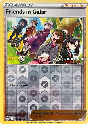 Friends in Galar (140/172) - Reverse Holofoil [Professor Program Promos]