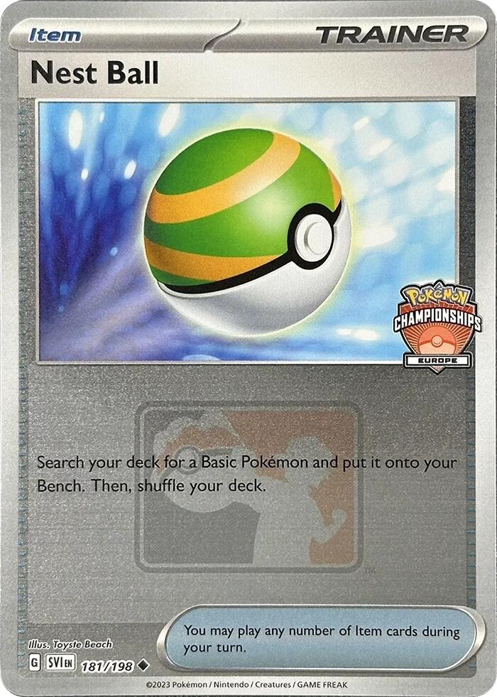 Nest Ball (181/198) (2024 Europe Championships) [League & Championship Cards] - Pokémon - Card Brawlers | Quebec | Canada |