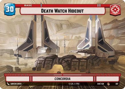 Death Watch Hideout // Shield (301 // T04) (Hyperspace) (301 // T04) [Shadows of the Galaxy] - Fantasy Flight Games - Card Brawlers | Quebec | Canada |