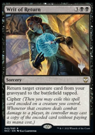 Writ of Return (Promo Pack) [Streets of New Capenna Commander Promos] - Magic: The Gathering - Card Brawlers | Quebec | Canada |