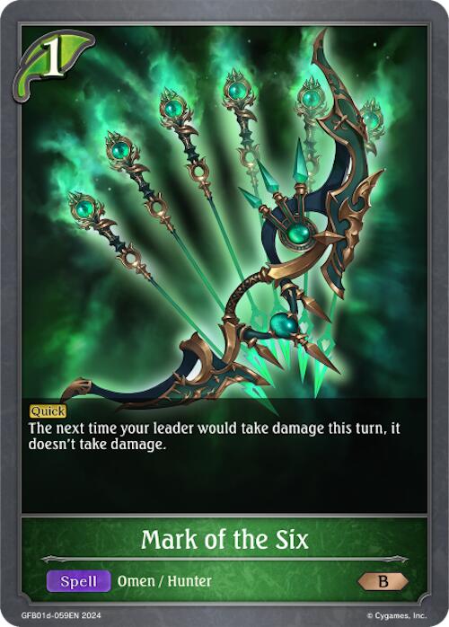 Mark of the Six (GFB01d-059EN) [Gloryfinder Bundle 01: Guide to Glory] - Bushiroad - Card Brawlers | Quebec | Canada |