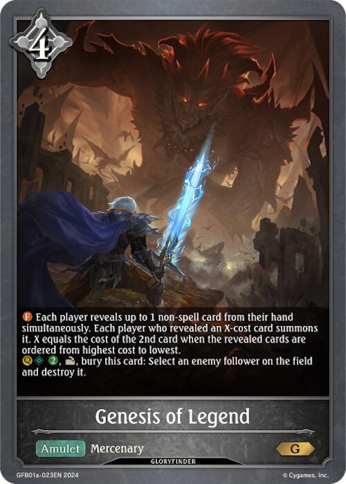 Genesis of Legend (GFB01a-023EN) [Gloryfinder Bundle 01: Guide to Glory] - Bushiroad - Card Brawlers | Quebec | Canada |