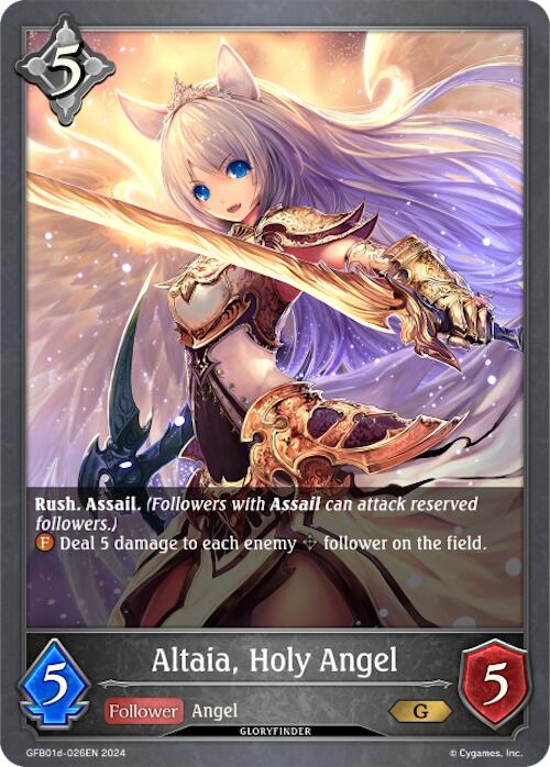 Altaia, Holy Angel (GFB01d-026EN) [Gloryfinder Bundle 01: Guide to Glory] - Bushiroad - Card Brawlers | Quebec | Canada |