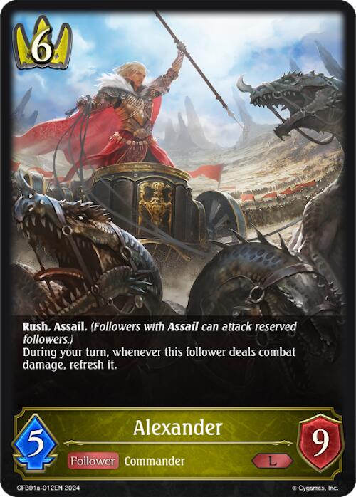 Alexander (GFB01a-012EN) [Gloryfinder Bundle 01: Guide to Glory] - Bushiroad - Card Brawlers | Quebec | Canada |